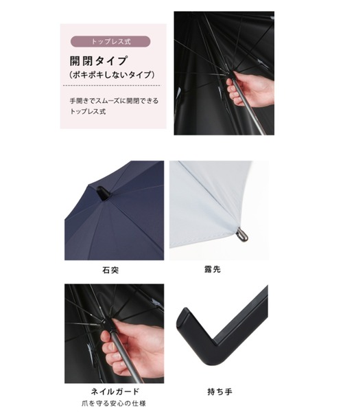COKAGE+ 傘 「最高水準の日傘」COKAGE+ ACTIVE 耐風 60cm 長傘