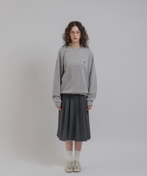「MUHET」 スウェットカットソー MEDIUM オフホワイト レディース_画像8