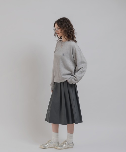 「MUHET」 スウェットカットソー MEDIUM オフホワイト レディース_画像9