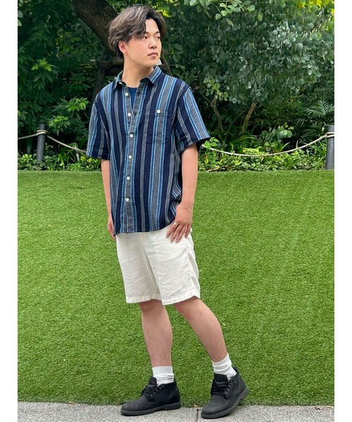 「BANANA REPUBLIC FACTORY STORE」 半袖シャツ X-LARGE オフホワイト メンズ_画像2