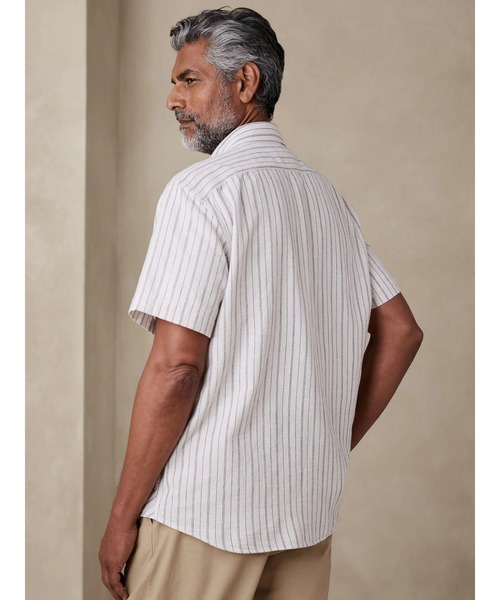 「BANANA REPUBLIC FACTORY STORE」 半袖シャツ X-LARGE オフホワイト メンズ_画像4