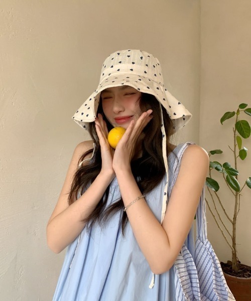 lulufa 帽子 ハット ドット柄チューリップハット レディース