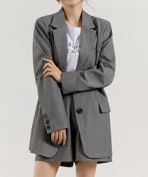 「DAY CLOSET」 セットアップ S グレー レディース_画像2