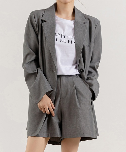 「DAY CLOSET」 セットアップ S グレー レディース_画像3