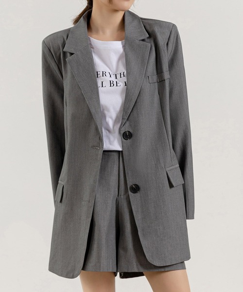 「DAY CLOSET」 セットアップ S グレー レディース_画像4