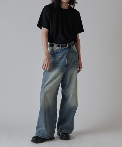 「Lui's」 デニムパンツ 30 ブラック メンズ_2