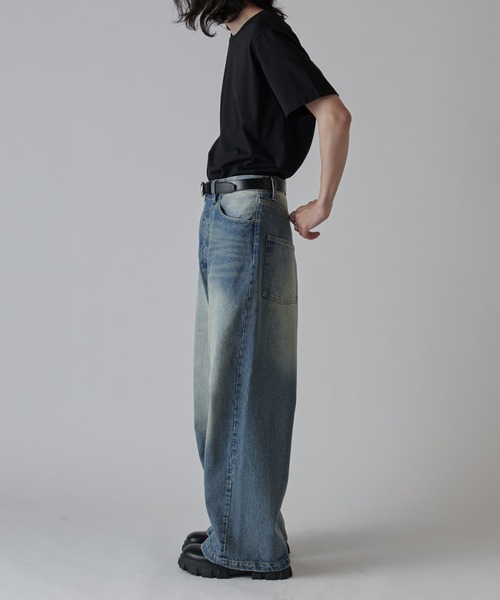 「Lui's」 デニムパンツ 30 ブラック メンズ_3