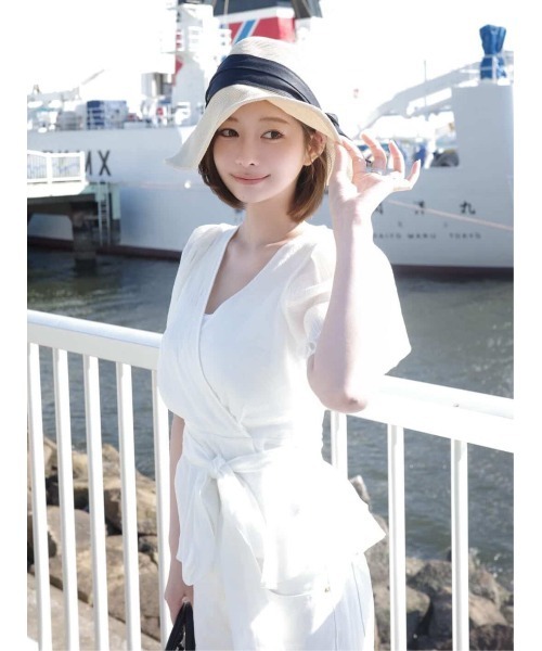 ブラウス シャツ 「WEB限定」シアーペプラムブラウス レディースの画像