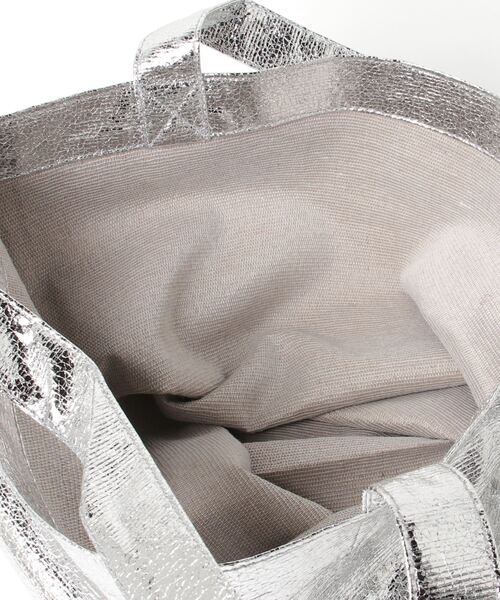 「BINDU」 ハンドバッグ ONE SIZE シルバー レディース_画像6