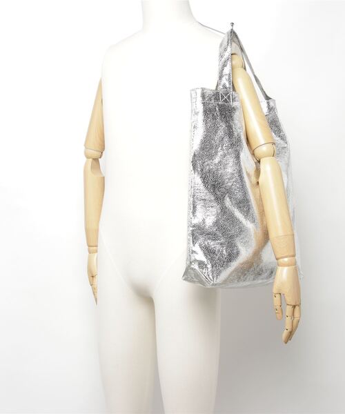 「BINDU」 ハンドバッグ ONE SIZE シルバー レディース_画像8