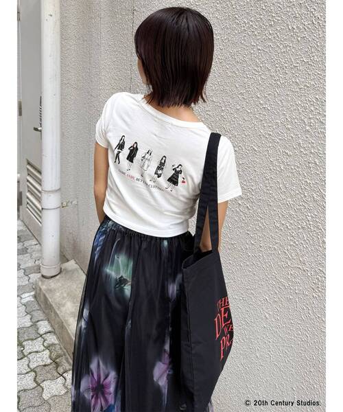 MURUA（ムルーア） tシャツ 半袖 「プラダを着た悪魔」バックイラストT
