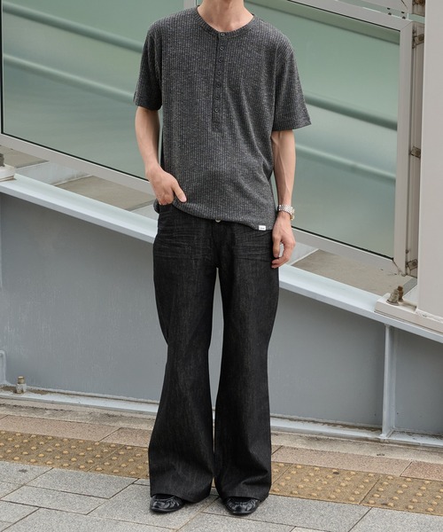 Perushuリジットデニム Perushu ジーンズ Button Fly Rigid Denim Pants／ボタンフライト