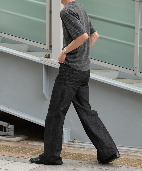 Perushuリジットデニム Perushu ジーンズ Button Fly Rigid Denim Pants／ボタンフライト
