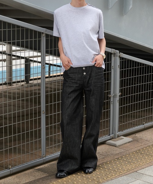 Perushuリジットデニム Perushu ジーンズ Button Fly Rigid Denim Pants／ボタンフライト