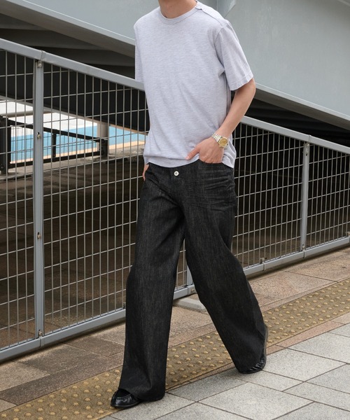 Perushu ジーンズ Button Fly Rigid Denim Pants／ボタンフライト