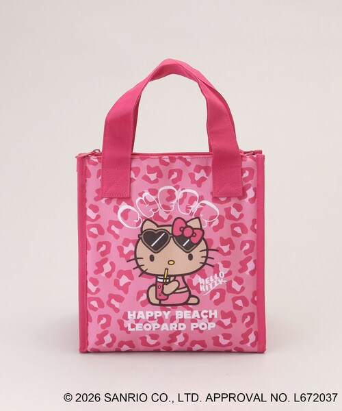 212 KITCHEN STORE 日焼けハローキティ 三角マチ保冷バッグ LEOPARD PK