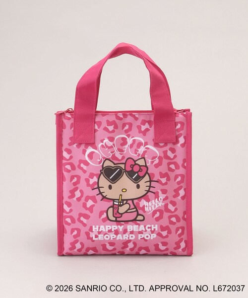 212 KITCHEN STORE 日焼けハローキティ 三角マチ保冷バッグ LEOPARD PK