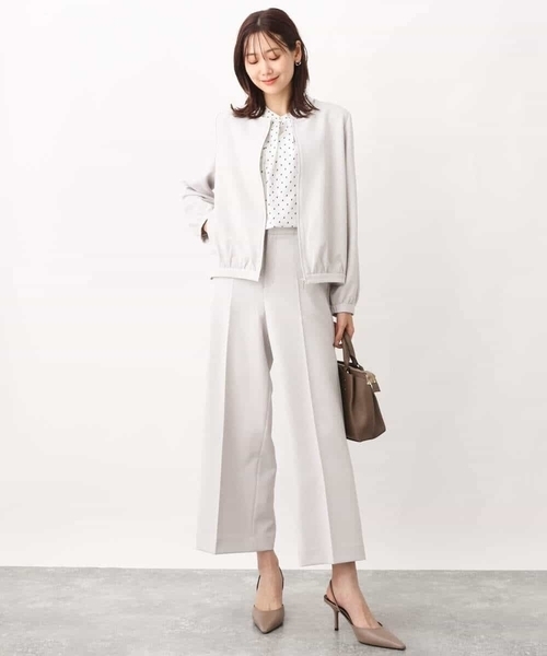 「MK MICHEL KLEIN」 長袖ブラウス 38 ホワイト レディース_画像7