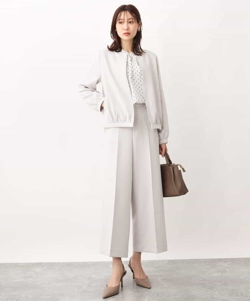 「MK MICHEL KLEIN」 長袖ブラウス 38 ホワイト レディース_画像8