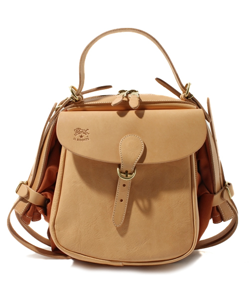 ショルダーバッグ バッグ IL BISONTE / CANVAS x LEATHER / ショルダーバッグ レディース メンズの画像