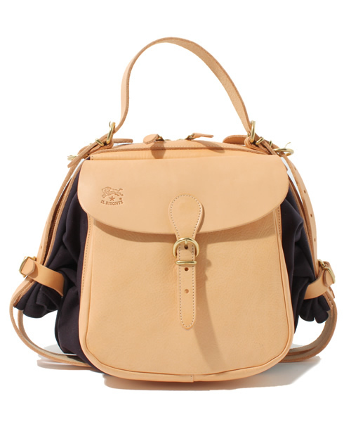 ショルダーバッグ バッグ IL BISONTE / CANVAS x LEATHER / ショルダーバッグ レディース メンズの画像
