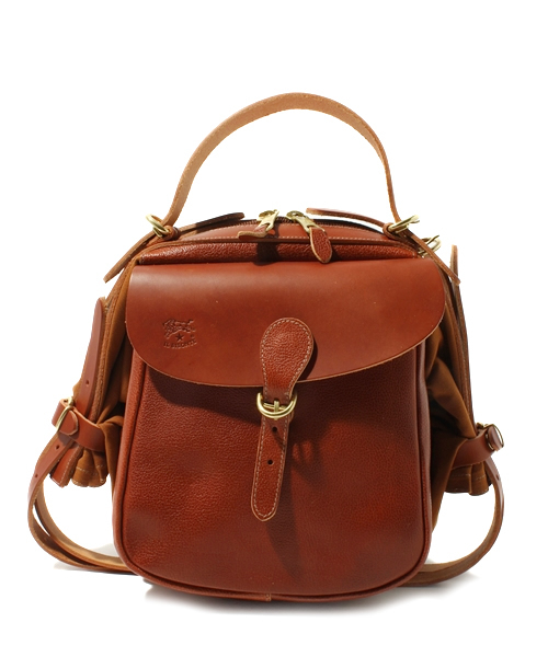 ショルダーバッグ バッグ IL BISONTE / CANVAS x LEATHER / ショルダーバッグ レディース メンズの画像