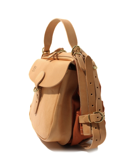 ショルダーバッグ バッグ IL BISONTE / CANVAS x LEATHER / ショルダーバッグ レディース メンズの画像