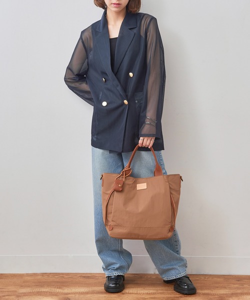 toleur トートバッグ 「toleur」ナイロングログラン/カウレザー