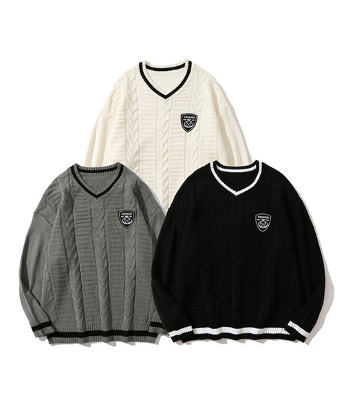 トレーナー スウェット 「V::ROOM 」ブイ ルーム/ ctn/linene pique bd - crew s/s レディース メンズ v::room トレーナー スウェット 「V::ROOM 」ブイ ルーム/ ctn