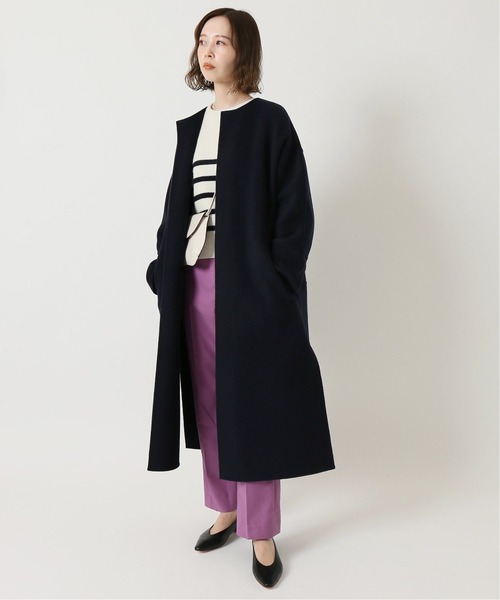 IENA（イエナ） SUPER160 Wフェイスノーカラーコート◇ : ZOZOTOWN