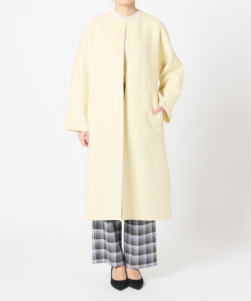 IENA（イエナ） SUPER160 Wフェイスノーカラーコート◇ : ZOZOTOWN