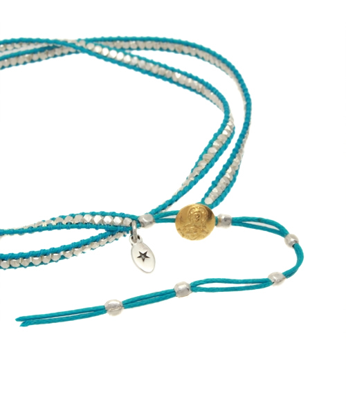 【ブランド】 ブレスレット Silver Beads Narrow Wrap Bracelet_blue(Long) ZOZOTOWN PayPayモール店 - 通販 - PayPayモール のサリーポ