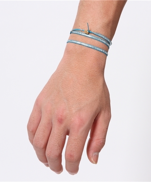 【ブランド】 ブレスレット Silver Beads Narrow Wrap Bracelet_blue(Long) ZOZOTOWN PayPayモール店 - 通販 - PayPayモール のサリーポ