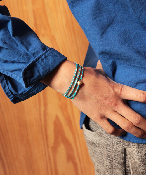 【ブランド】 ブレスレット Silver Beads Narrow Wrap Bracelet_blue(Long) ZOZOTOWN PayPayモール店 - 通販 - PayPayモール のサリーポ