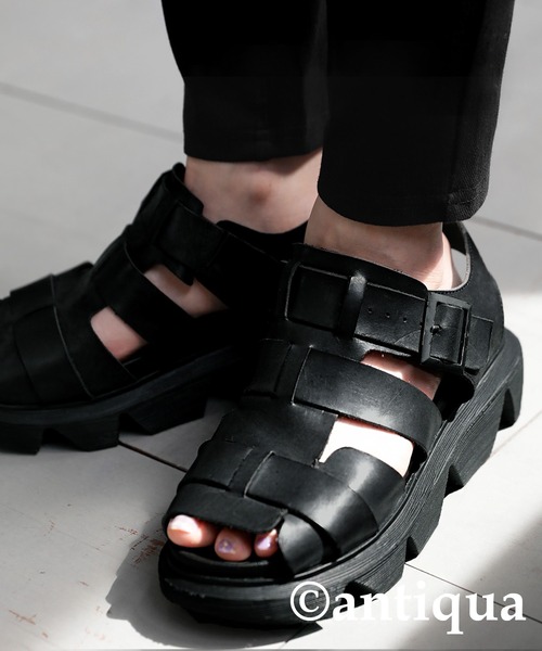 アンティカ　サンダル　今期完売品　24センチ antiqua サンダル スニーカーサンダル レディース : ZOZOTOWN