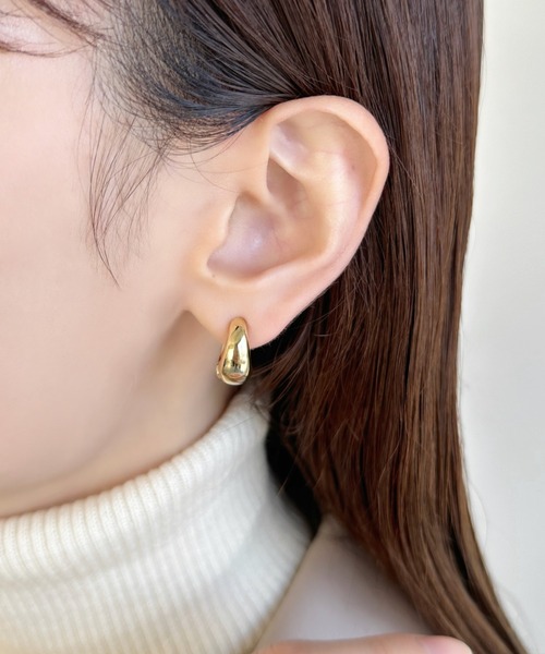 iso（イソ） イヤリング メタル ぷっくり クリップイヤリング