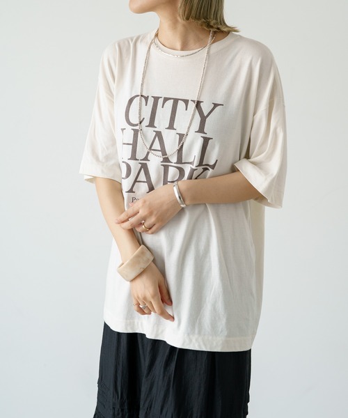 Omekashi tシャツ 「NYC×GOOD ROCK SPEED」CITY HALL PARK T