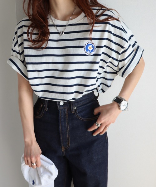 tシャツ ポッピングフラワートップ レディース flower（フラワー）の「クリアフラワートップ（Tシャツ