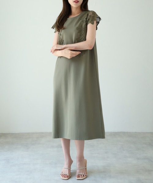 UNITEDTOKYO カットソー ワンピース 2点セット tocco closet ワンピース サイドフラワーレース付きカットソー