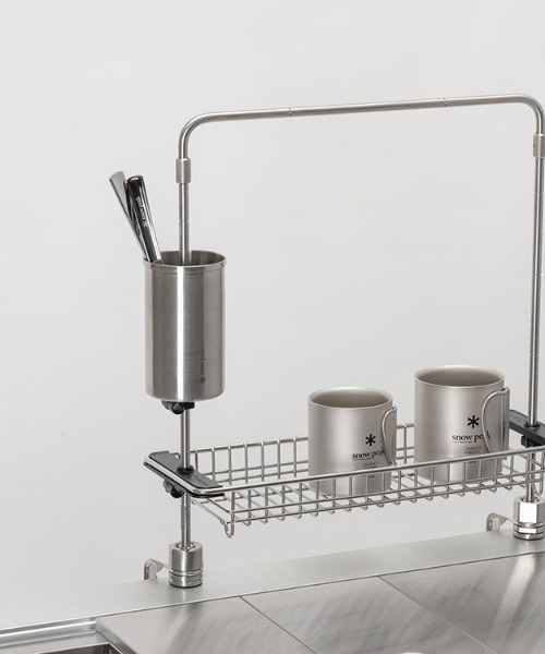 スノーピーク　シリンダースタンドとテーブルトップアーキテクト snow peak（スノーピーク） テーブルトップアーキテクト シリンダー