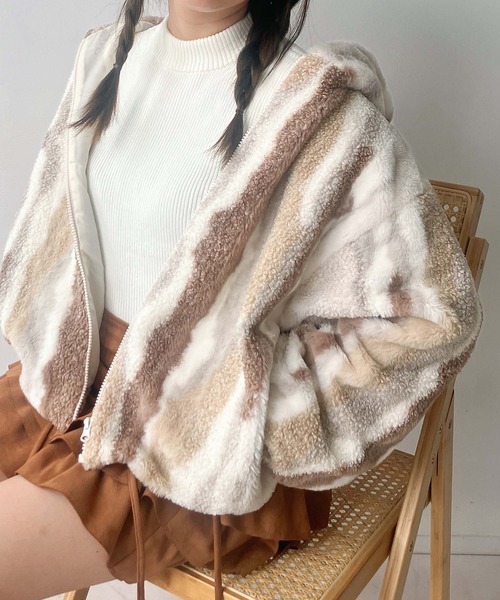 AS KNOW AS（アズノゥアズ） ブルゾン アウター ファーボリューム