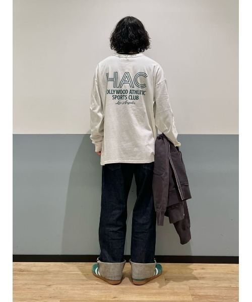 Right-on tシャツ 「Hollywood athletic co」バックプリント