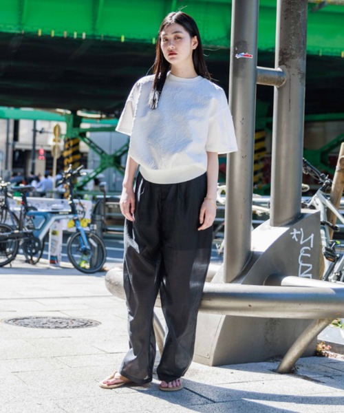 NOMINE tシャツ シワ加工 リンクル Tシャツ レディース