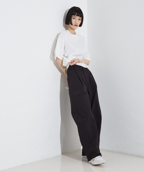 NOMINE tシャツ シワ加工 リンクル Tシャツ レディース