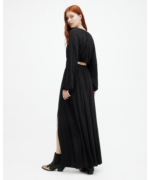 ALLSAINTS（オールセインツ） スカート CASANDRA DRAPED MAXI SKIRT