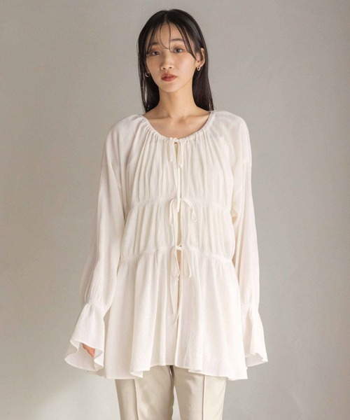 LOWRYS FARM ヨウリュウシャーリングブラウス LOWRYS FARM｜ヨウリュウシャーリングブラウスLS | Rakuten