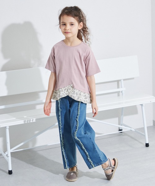 pairmanon（ペアマノン） tシャツ アシンメトリーデザイン 裾フリル