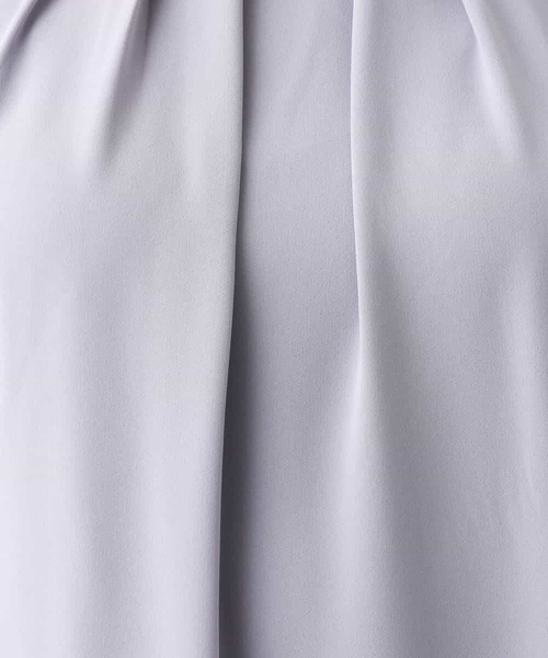 OFUON tシャツ フロントタックジョーゼットブラウス/洗える/WEB
