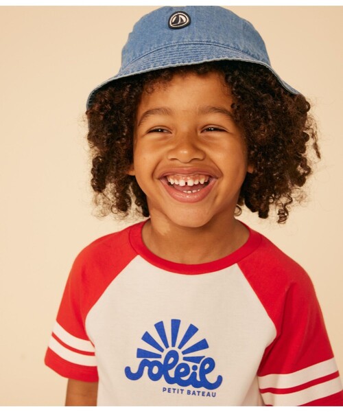 PETIT BATEAU（プチバトー） 帽子 ハット デニムクロシェ キッズ 子供