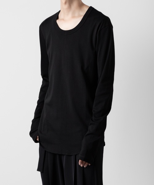 ATTACHMENT（アタッチメント） tシャツ スビンコットン リブO-ネックL